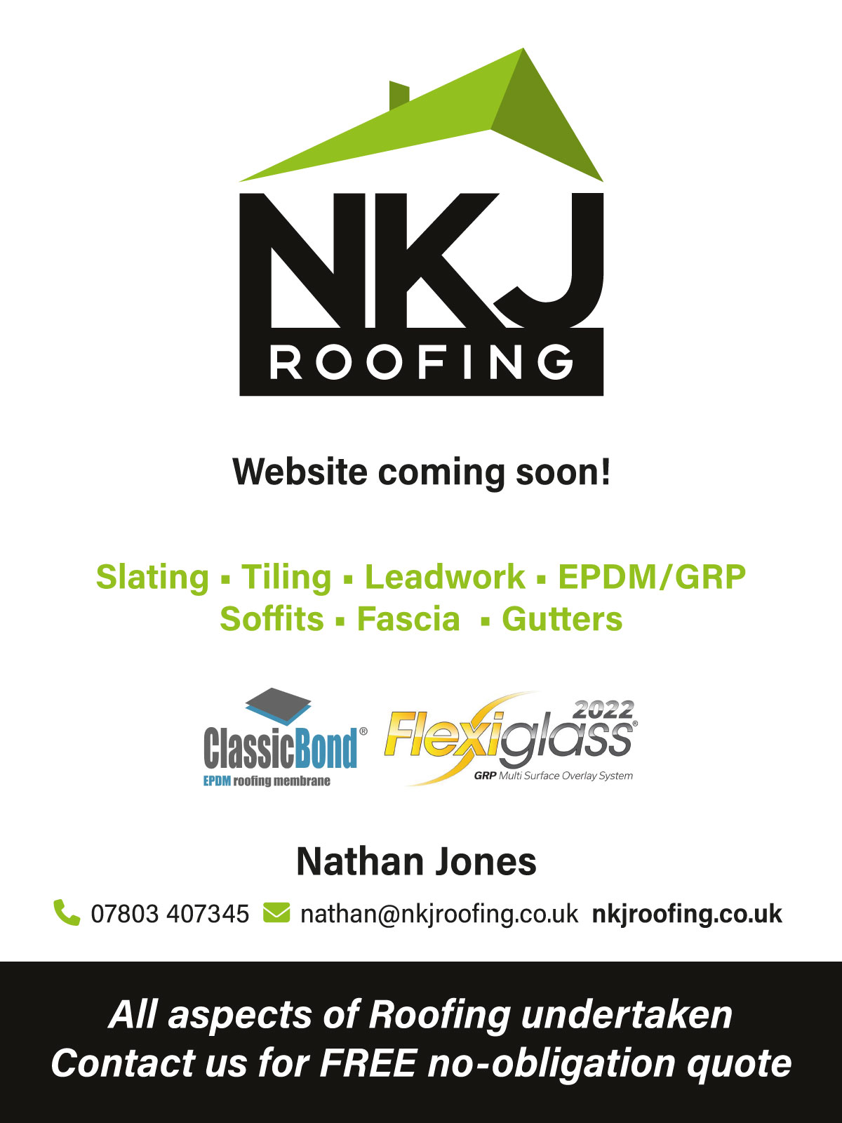 NKJ Roofing Wrexham
